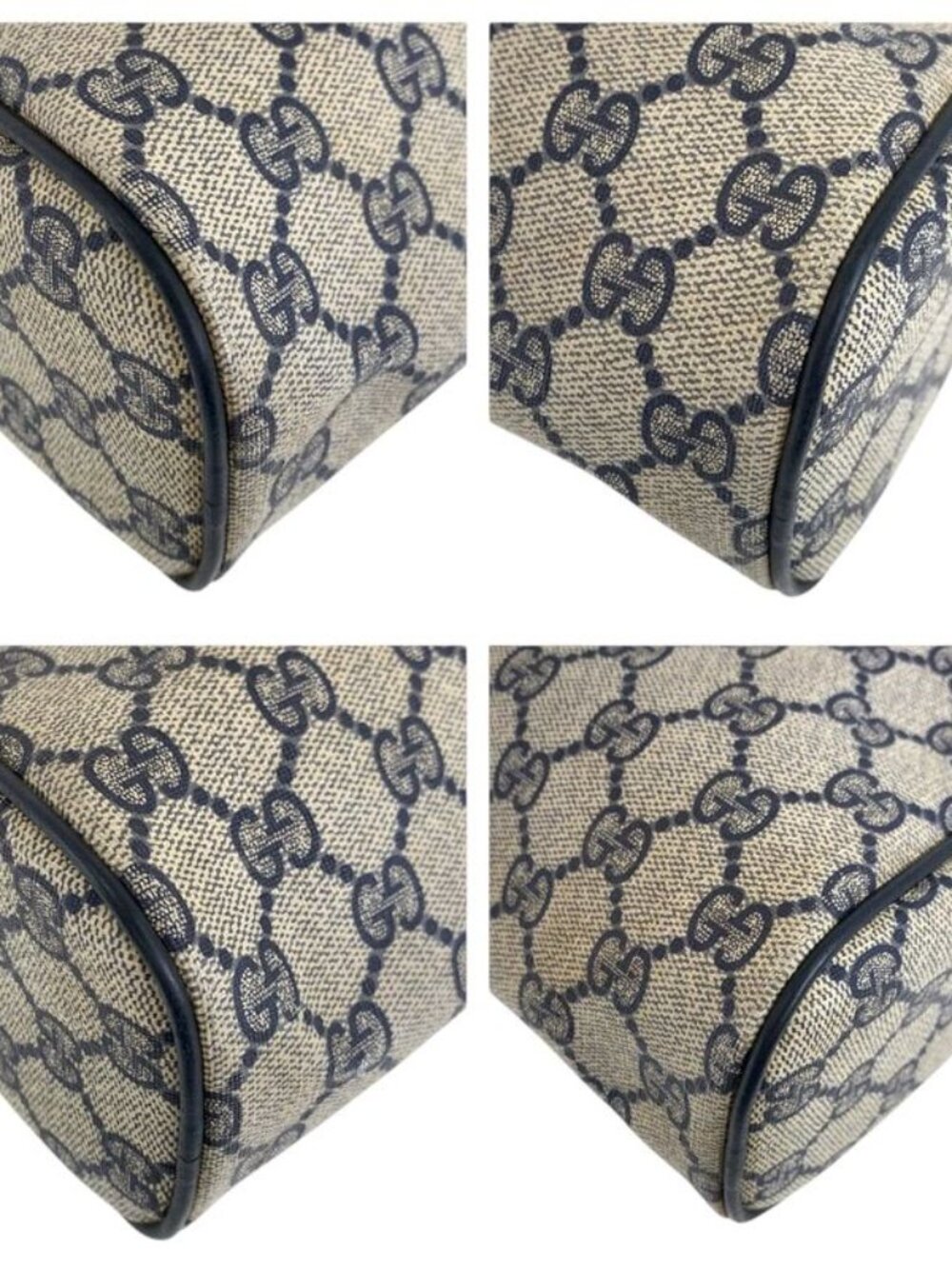 Gucci Vintage Sherry Line Gray GG Supreme Canvas 41 02 017 Clutch Second - Picture 5 of 9